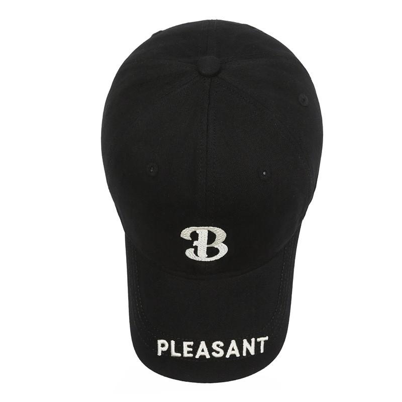 Unisex Baseball Cap With Embroidered Letter B Adjustable Sun Hat Outdoor Sports Leisure