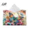 Diy Rhinestone Painting Kit DIY Faux Diamond Art Tissue Box Leather Desktop Craft for Kids Holder Pouch 5D Embroidery Home Office Car Decor Relaxing