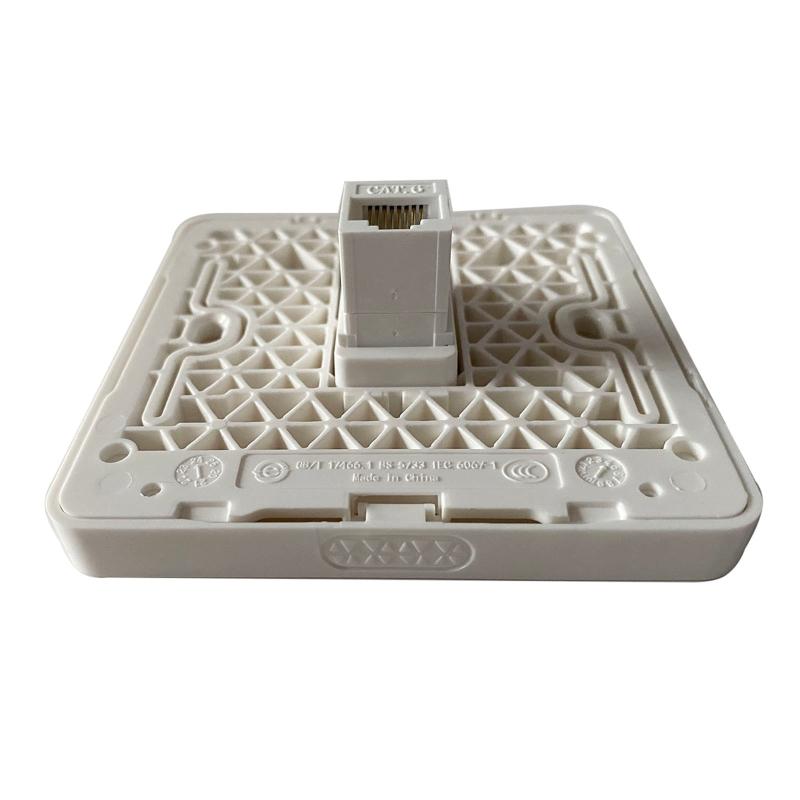 Гигабитная сетевая розетка CAT6, 86x86 мм, RJ45, Cat6, LAN, лицевая панель, прямая розетка для Интернета