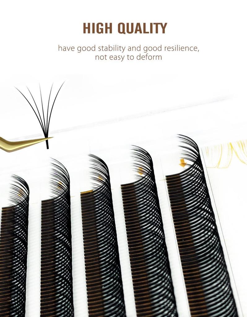 NATUHANA 5D Super Soft Fairy Lash Extensions - Non-Scattering Multi-Pick Single Strands.