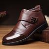 Martin Boots Winter High-top Boots Men's Leather Shoes Leather Snow Boots Velvet Leather Boots Thermal Cotton Shoes Men