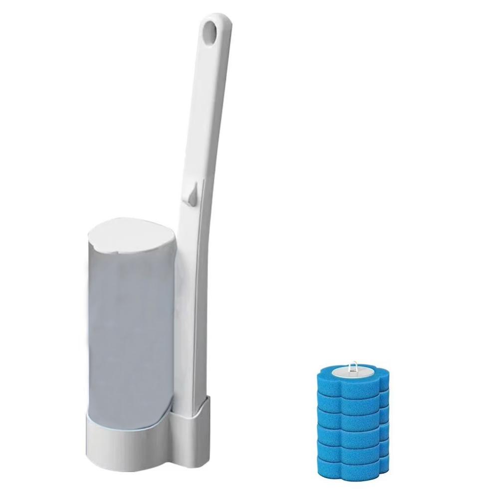 360° Cleaning Toilet Bowl Brush Holder Long Handle Disposable Toilet Brush Toilet Cleaner