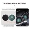 CEV5   Suede Car Coaster Water Cup Holder Anti-Slip Pad Accessories For Benz AMG A C E S G Class W201 W210 W108 W204 W205 W203