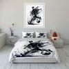 Soccer player and ball. Bedding sets Duvet cover sets Duvet covers Pillowcases(1*Duvet Cover 2*Pillowcases without duvet insert)