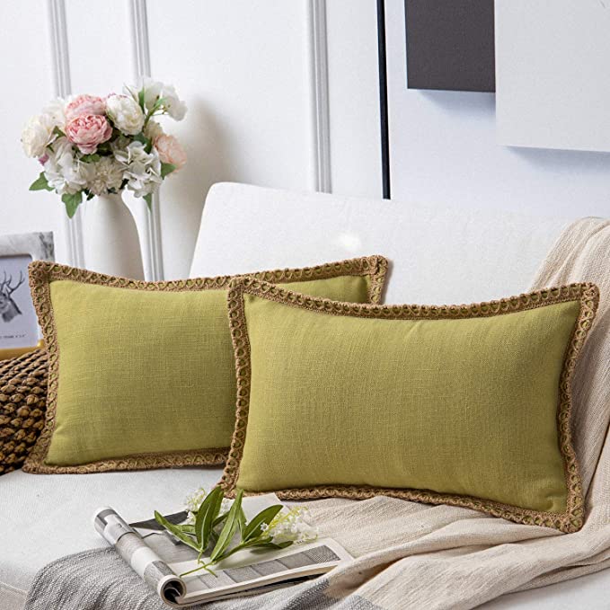 1 шт. скандинавские однотонные товары для дома, наволочка из хлопка и льна, наволочки, наволочки из мешковины, льняные обрезанные края