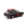 Generic Tarmac Works Datsun Bluebird 510 Wagon Black with Red Graphics and Roof Rack and Surfboard Global64 Series Diecast Model Car 1/64 T64G-026-BK