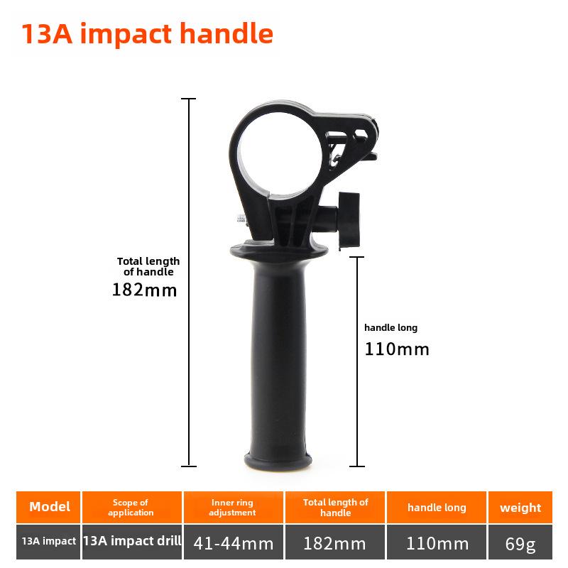 Electric Hammer & Drill Auxiliary Handle Set – Includes Impact Drill, Pistol Drill, Angle Grinder Auxiliary Handles – Power Tool Accessories