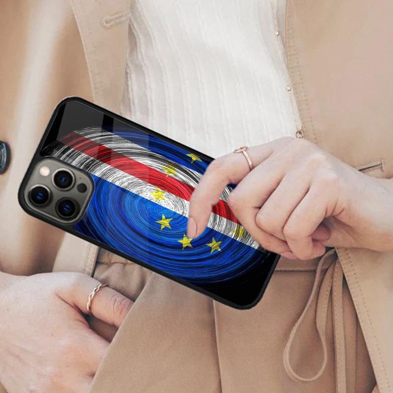Магнитный чехол для телефона с гербом и флагом Кабо-Верде для APPLE iPhone 17 Air 16 14 13 12 Pro Max 15 Plus Беспроводная крышка MagSafe