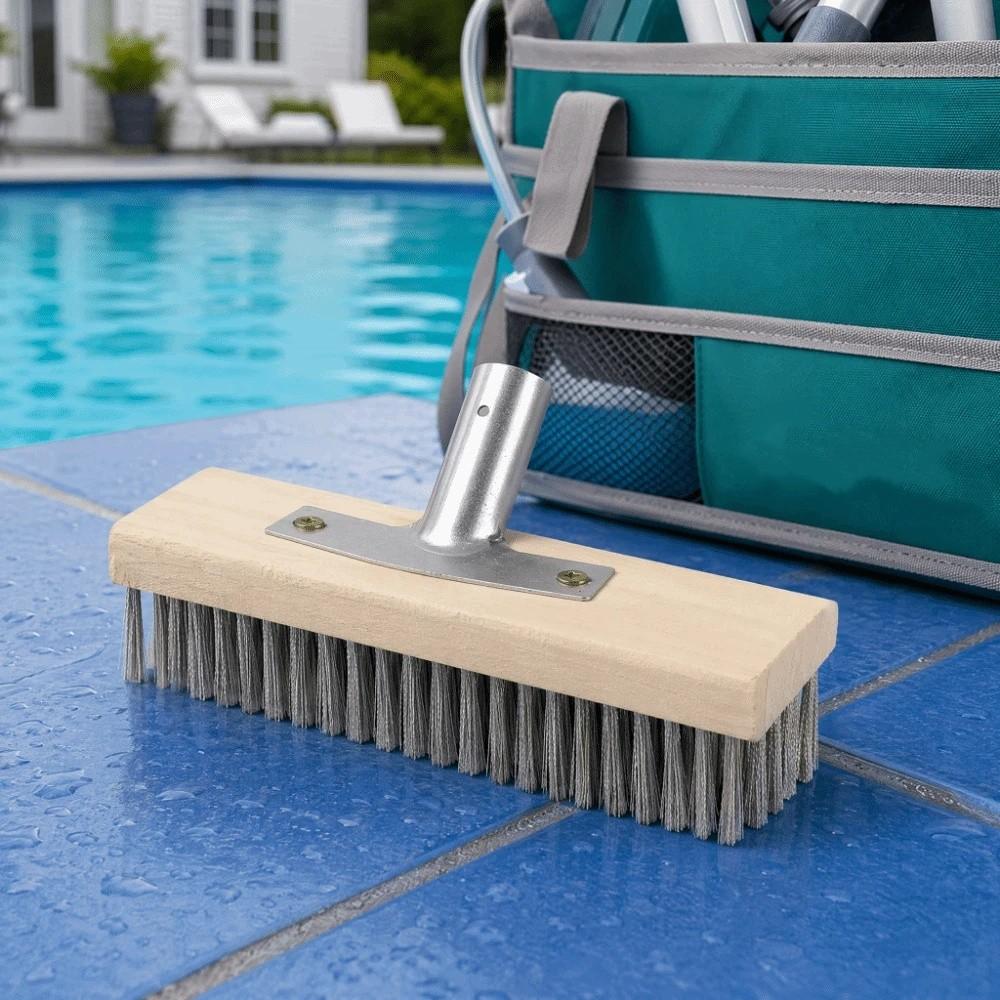 Corrosion-Resistant Wire Broom Brush Stainless Steel Floor Scrubbing Brush Swimming Pool