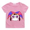 AMAZING DIGITAL CIRCUS Cartoon Pomni T-Shirts Children Short Sleeve Boys Girls Tops Print Casual Streetwear Spring Summer Tops