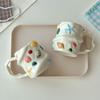 Cute Shell Conch Ceramic Cup Retro Ceramic Coffee Cup Dish Handmade Irregular Cup Dish with Handle Mug MilkKitchen Accessory
