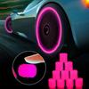 12Pcs Luminous Tire Valve Stem Caps Mini Size Universal Easy Installation Fluorescent Glowing