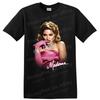 Мадонна Эпоха Material Girl Портрет Поп-звезды Футболка Розовая Глэм-футболка Подарок Фанату