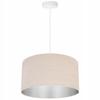 Pendant lamp, ceiling chandelier, chrome, velvet lampshade