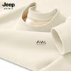 JEEP SPIRIT Men's Fleece-Lined Round Neck Sweatshirt