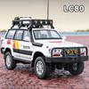 1/24 Toyota Land Cruiser LC80 внедорожник литой игрушечный автомобиль модель звук и свет детские игрушки коллекционные подарки на день рождения