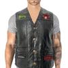Жилет Street Punk Vest Куртка без рукавов Harley Мотоциклетный значок Вышитый жилет