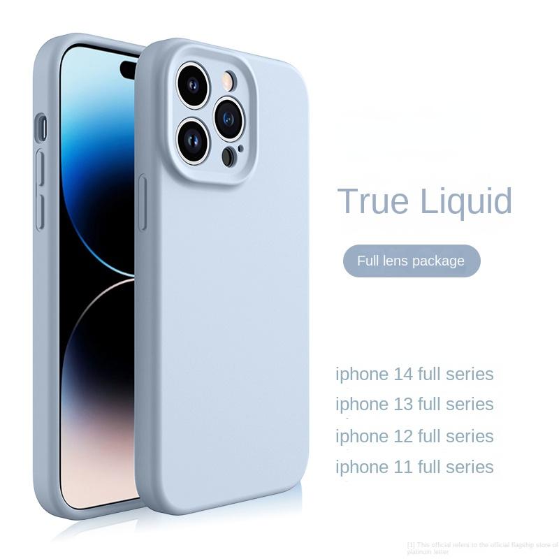 Жидкий силиконовый чехол для телефона Apple, чехол для IPhone 14 Pro Max 13 Pro 12 11, противоударный защитный чехол для объектива камеры, мягкие чехлы
