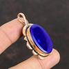 Подвеска из лазурита Медный кулон Подвеска из натурального драгоценного камня Лазурит Ювелирные изделия Ручная работа Медные украшения Свадебные подарки Лучший дизайн подвески