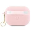 Guess Silicone Heart Charm - Etui Airpods Pro 2 (Różowy)