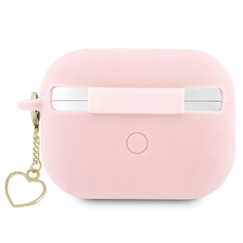 Guess Silicone Heart Charm - Etui Airpods Pro 2 (Różowy)