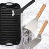 Ensemble 3 ustensiles professionnels - FACKELMANN PROFESIONAL - Pour plancha