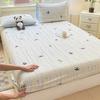 100% Хлопок Постельное белье Лист с принтом панды на резинке Односпальный/Queen/King Хлопковая простыня на резинке Мультяшный стиль Чехол для матраса
