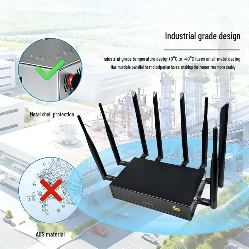Industrial-Grade AX3000 5G CPE WiFi 6 Router, Dual-Band 2.4GHz/5GHz, with Gigabit Ethernet Port, MT7981B Chipset