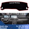 Накладка на панель приборов для JAC JS6 JAC Sehol QX Evo 7 Sport 2021-2025 Покрытие на панель приборов автомобиля Защита от света Коврик на панель приборов