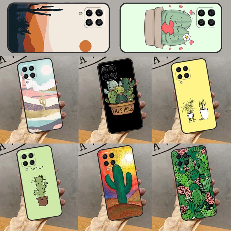 Plant Cactus For Samsung Galaxy M52 M32 M06 M16 M13 M14 M33 M12 M31 M55 M15 M11 M21 M35 M53 M34 M54 Case