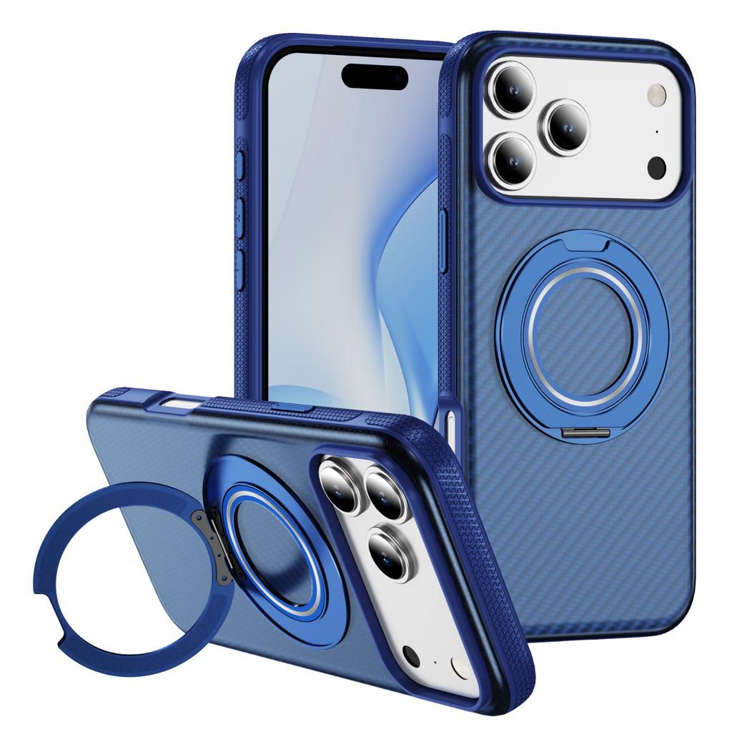 Для чехла iPhone 17/Air/16/15/14/13/12 Pro Max 11, [с невидимой магнитной подставкой-кольцом, вращающейся на 360°][Совместим с магнитным креплением]