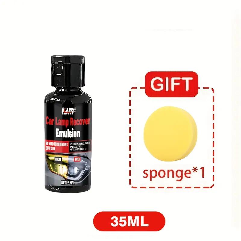 Набор для восстановления фар автомобиля, Средство для удаления царапин и окисления, Полировальная и обновляющая паста, Улучшает прозрачность и яркость света