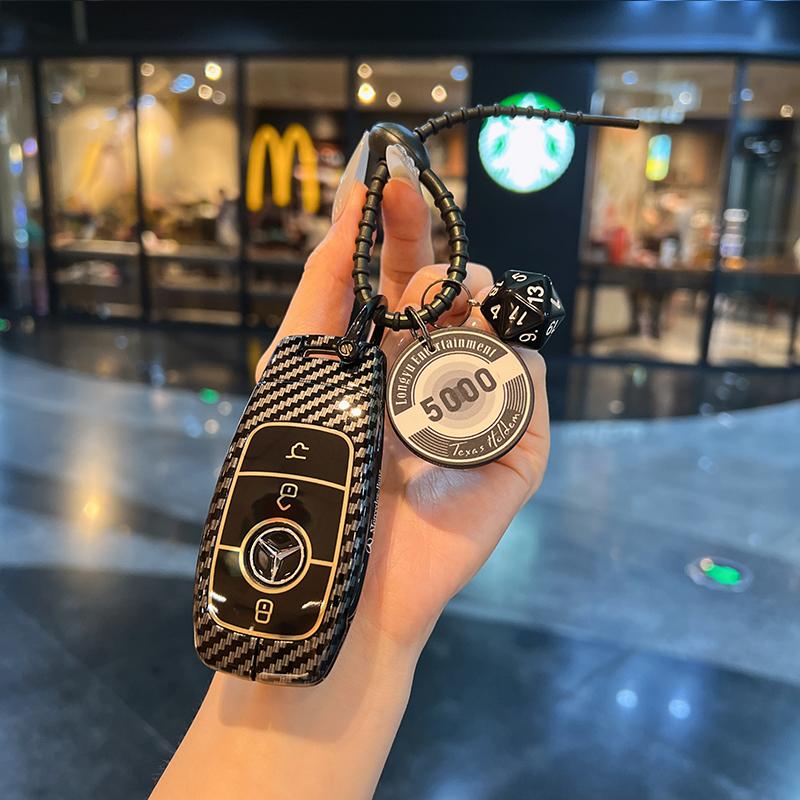QOK3 For Mercedes Benz A C E S G GLS Class W177 W205 W213 W222 G63 X167 Car Smart Key Case Cover Bag Fob Shell