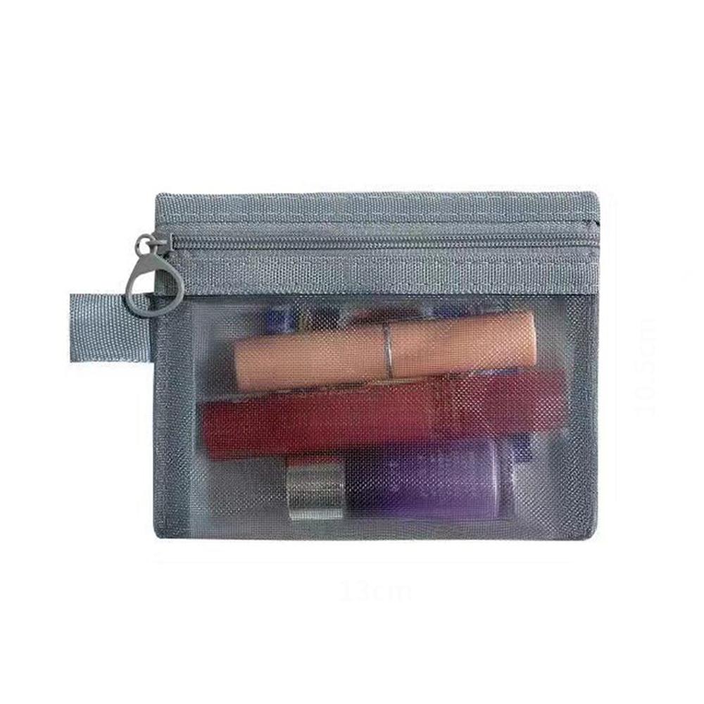 Сетчатая сумка для хранения Модная сумка для хранения туалетных принадлежностей Дорожная женская портативная большой вместимости Дорожная сумка для хранения косметики Аксессуары