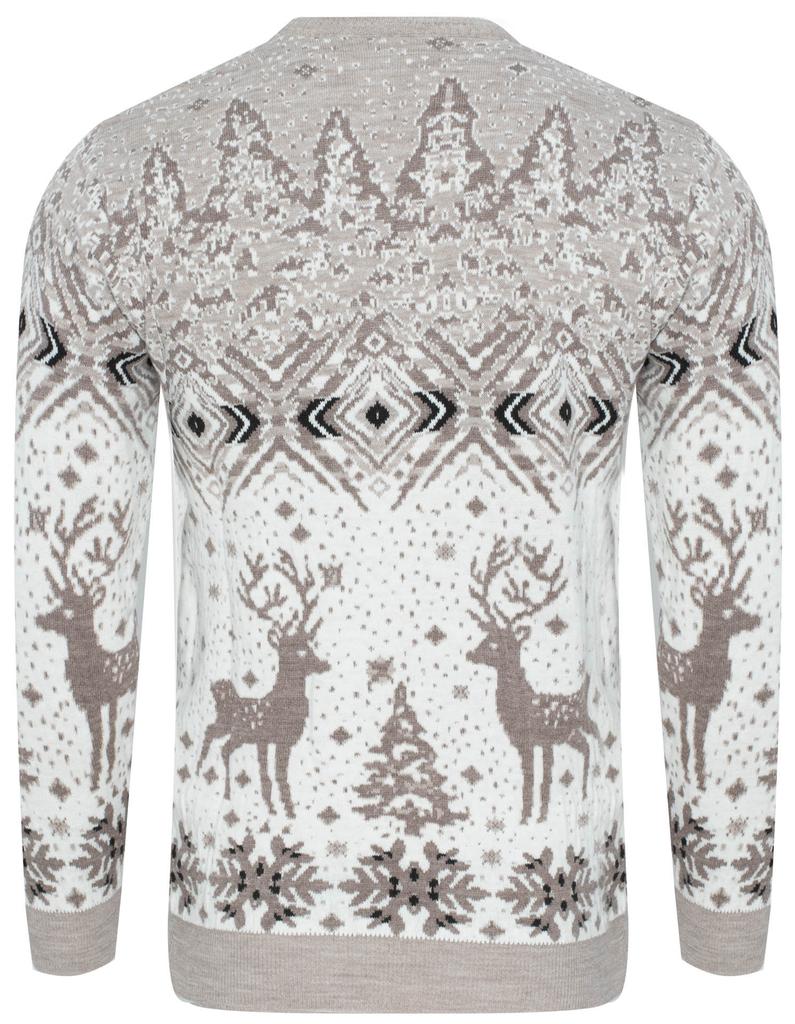 Men' Sweater - 2310 Beige Christmas