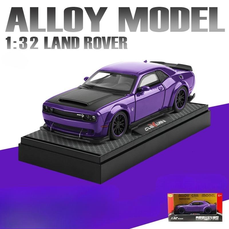 1/32 масштаб Dodge Challenger Hellcat SRT литой автомобиль модель звук свет инерционный металлический игрушечный автомобиль мальчик подарок коллекция миниатюрный автомобиль