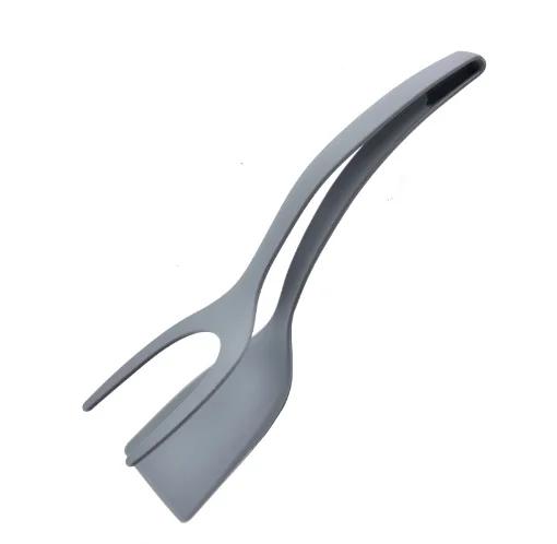 Новый 2 в 1 Grip Flip Spatula Tongs, лопатка для переворачивания яиц, нейлоновое антипригарное покрытие, инструмент для приготовления блинов, рыбы, французских тостов, омлета