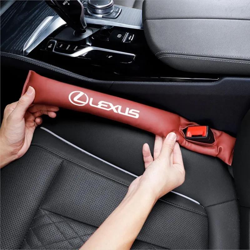 2Pcs Car Seat Gap Filling Plug Cushion Side Seam Leak Proof Strip For Lexus ES300 RX330 RX300 GS300 IS250 IS200 CT200h IS300 NX AEO1