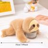 Sloth Husky Plush Lying Animal Table Ornament Stuffed Animal Doll Raccoon Bear Plush  Home Decor