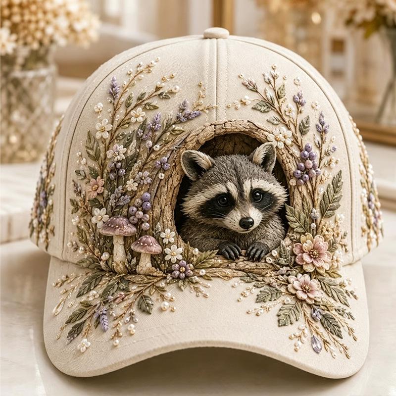 New D Digital Printing Butterfly Baseball Cap Morning Garden Adult Cap Peaked Cap Pastoral