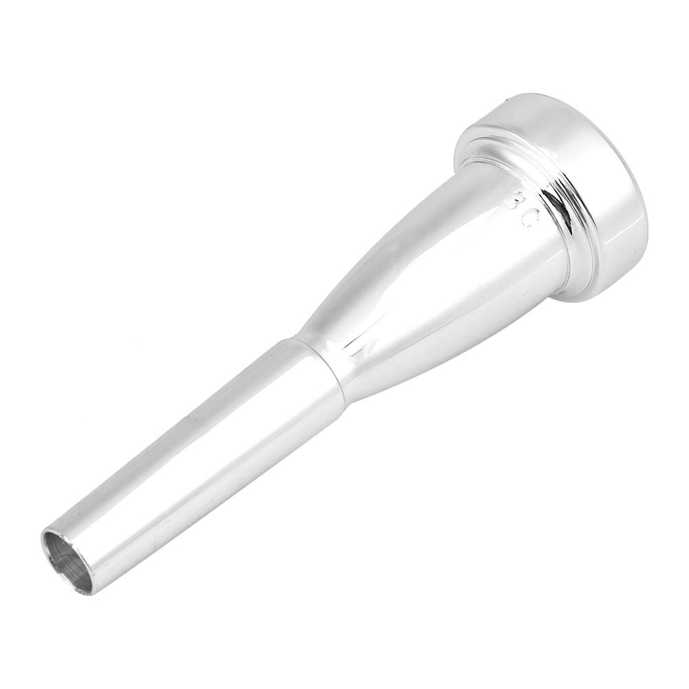 Мундштук для трубы размера 3C, аксессуар для музыкального инструмента(Серебряный)