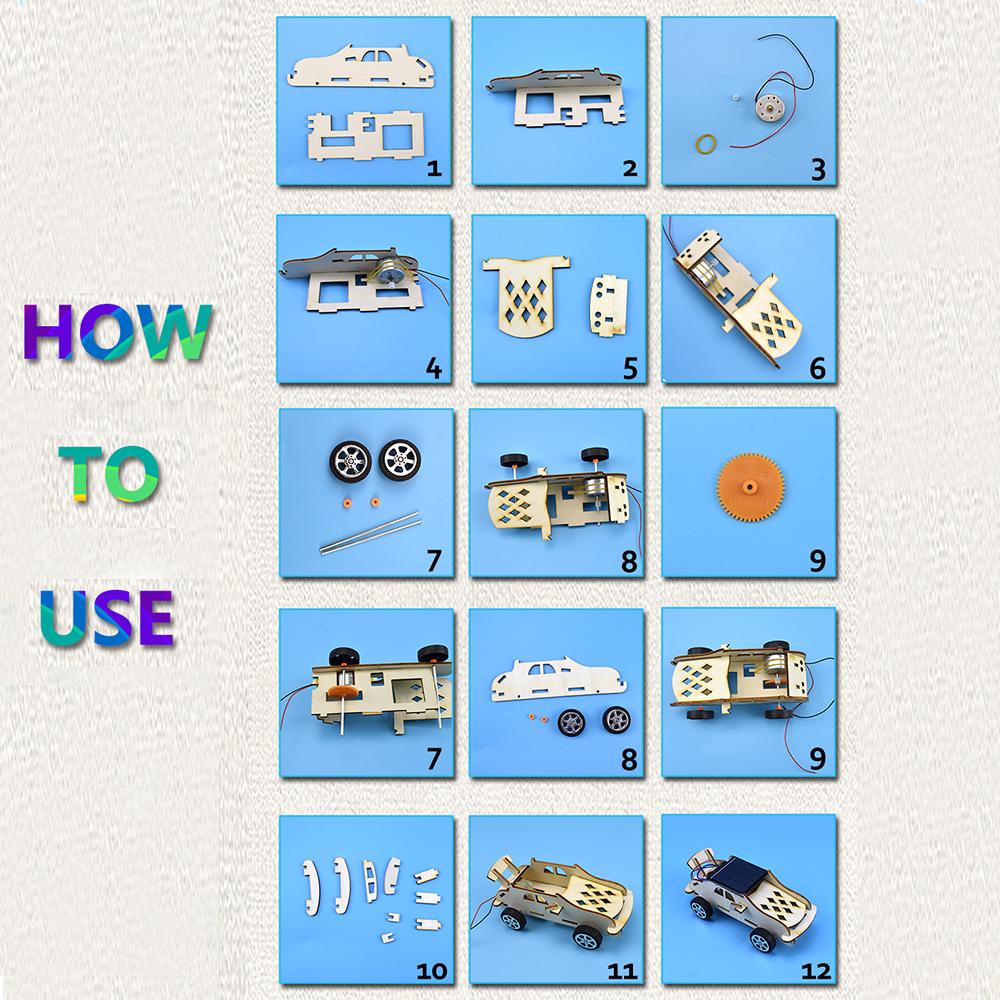 Солнечная игрушечная модель автомобиля, наборы физических экспериментов для детей, сборка, сделай сам, образовательный комплект, научные игрушки для мальчиков, 8 лет
