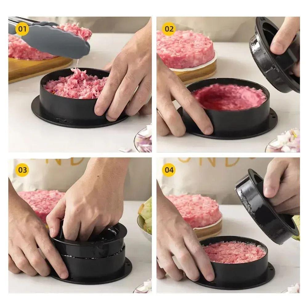 Food-Grade Hamburger Patty Maker Round Shape Stuffed Burger Patty Press  Barbecue