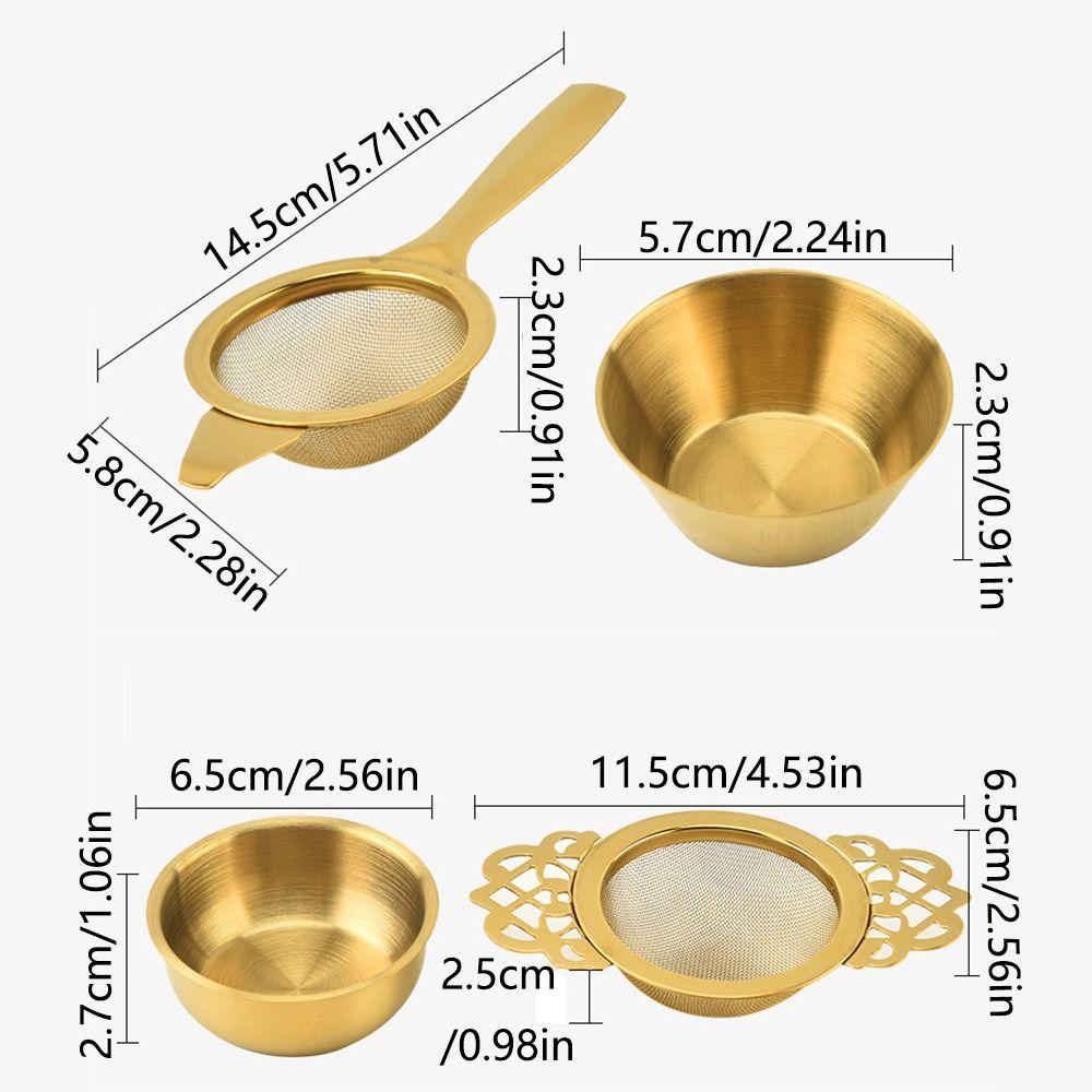 Stainless Steel Hanging Tea Strainer Fine Mesh Lace Tea Infuser Double Ear Tea Filter Teaware