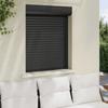 Anthracite Roller Shutter 80 x 100 cm Aluminum and Polyurethane