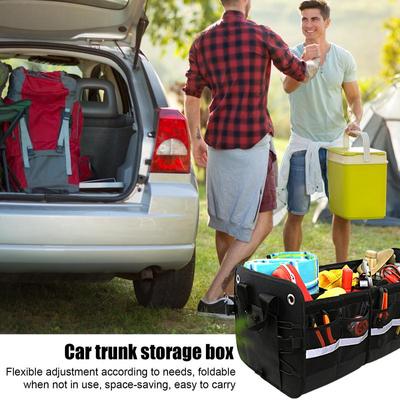 Органайзер для багажника автомобиля, большая вместимость, многофункциональная сумка для хранения инструментов, складной ящик для хранения