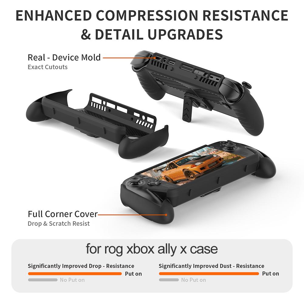 For JYS For ROG For Xbox Ally/X TPU Handheld Protective Case Full Coverage With Detachable Front Shell Game Accessories