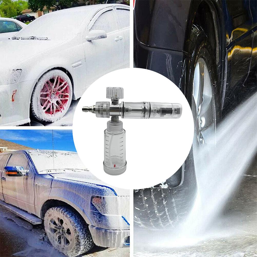 100ml Liquid Foam Sprayer Adjustable 4500PSI Water Foam Pot with 1/4 Inch Quick Connector Foam Spray Pot Car Wash Accessories