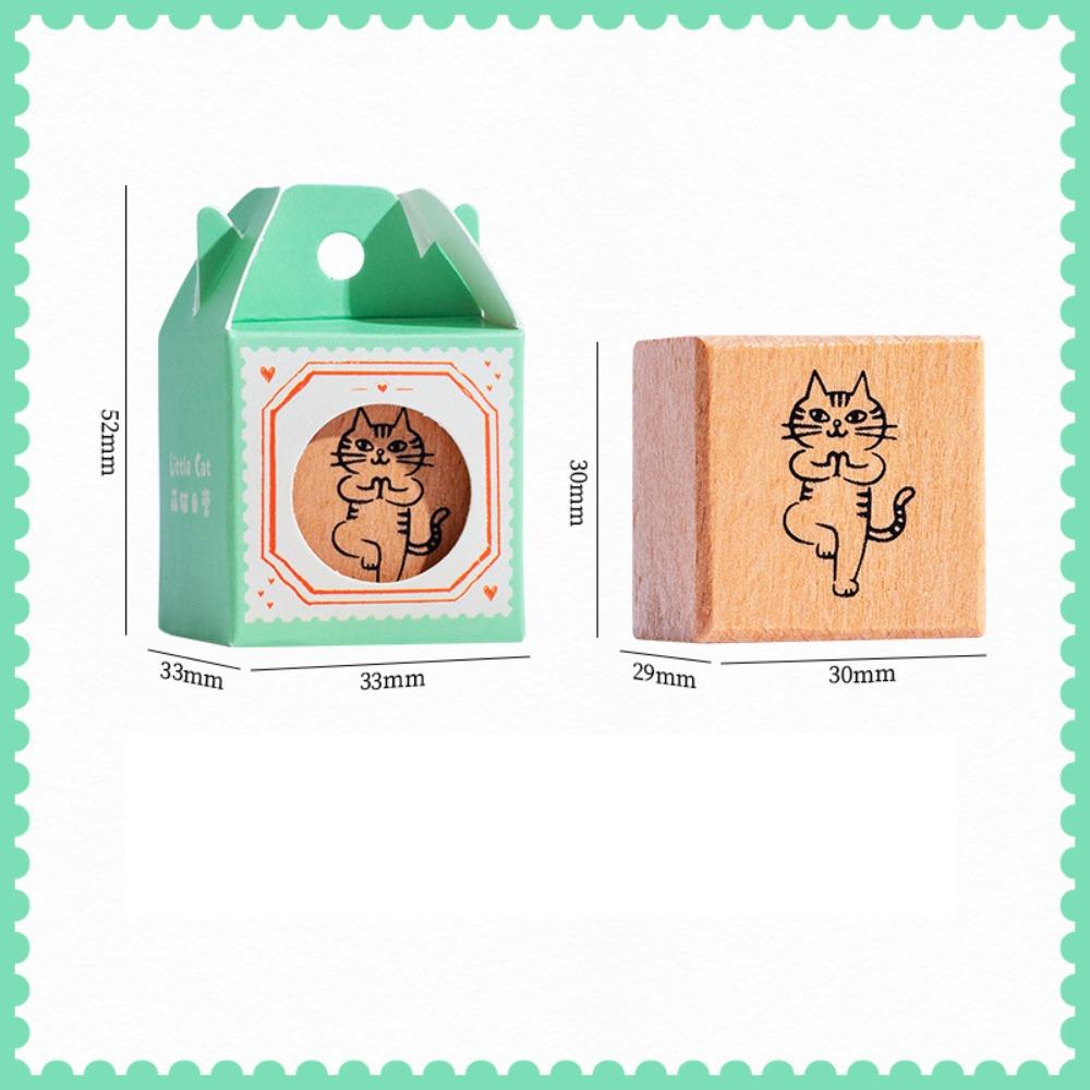 Artistic Style Wooden Rubber Stamps Journal Decoration Stamps  For DIY Card Photo Album Diary Decor