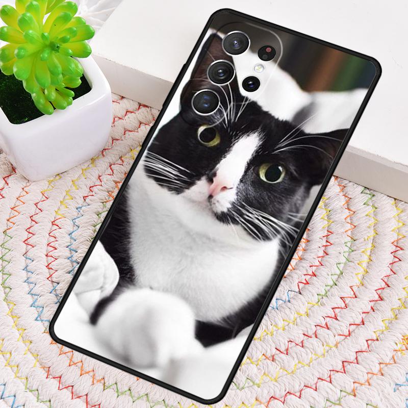 Милый Чехол-Животное Кошка для Samsung Galaxy note 10 pro S26 Ultra S23 S24 FE S25 S21 S22 PLUS противоударный Чехол